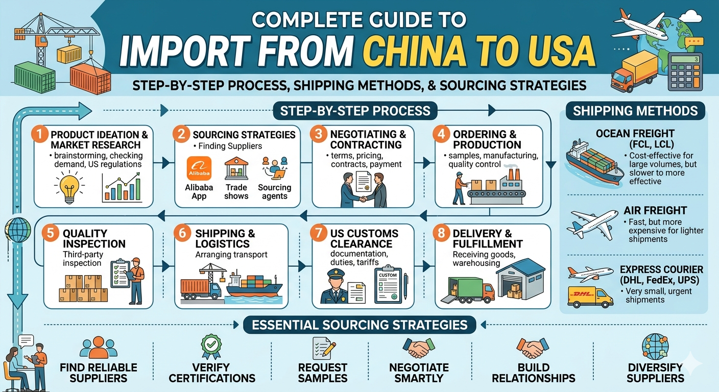 How to import from china to usa